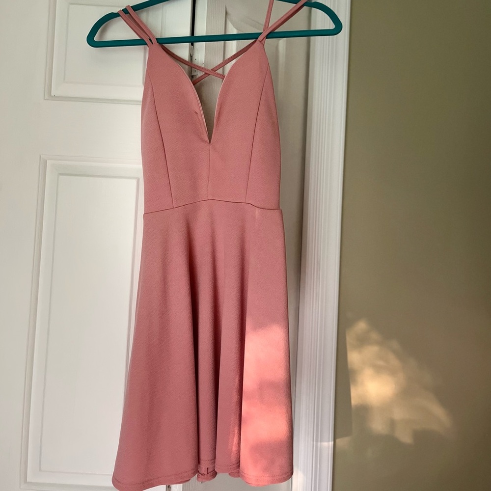 A-Line Pink Mini Dress (Size S)